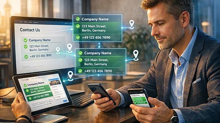 Google Business Profile optimieren: NAP-Konsistenz und lokale Unternehmensdaten
